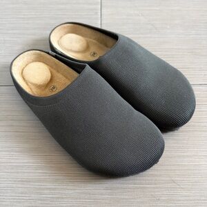 Cushionaire Sils Knit Cork Footbed Clogs Olive Green